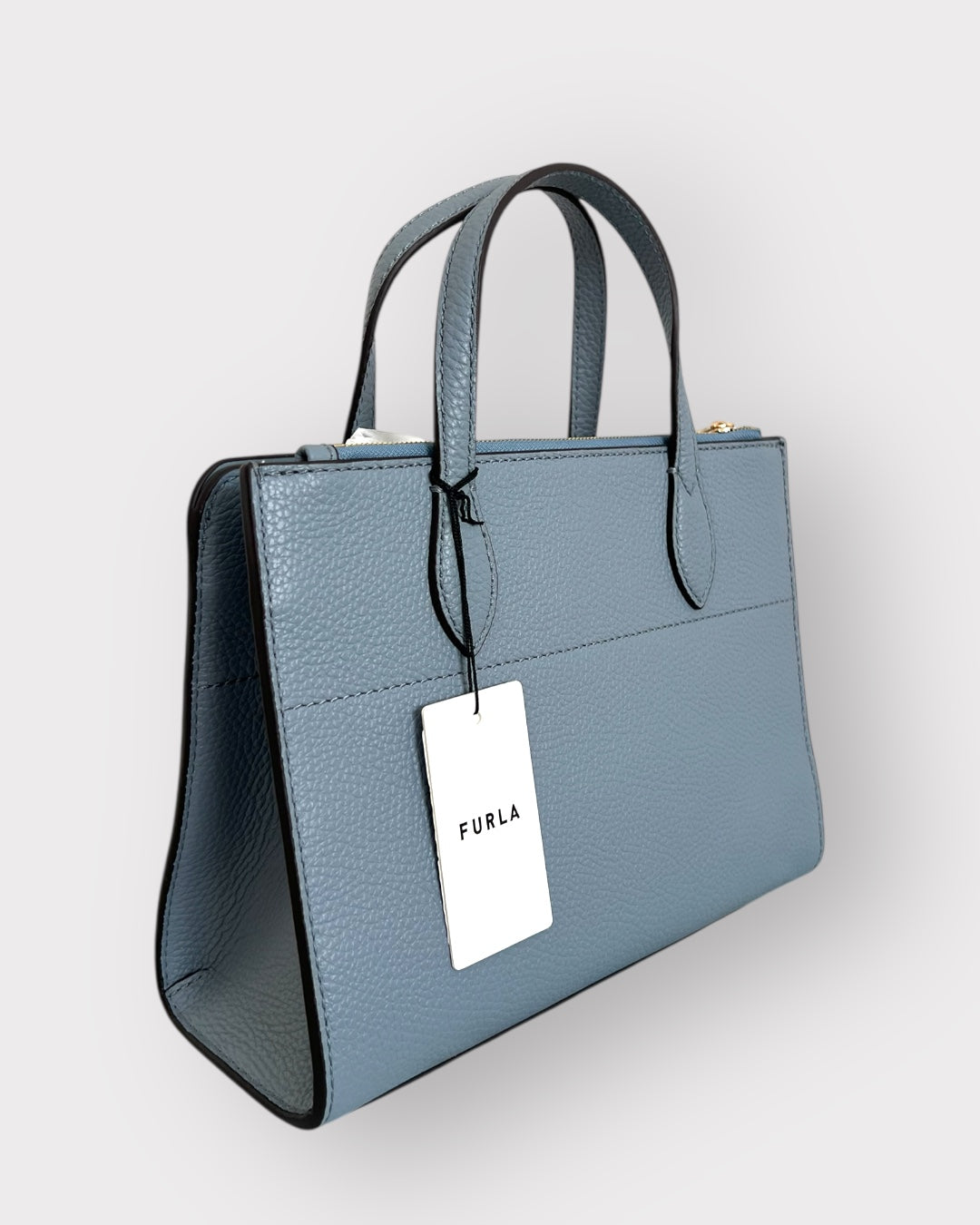 Geantă Furla Primula S Tote – Vitello St. Eracle UNI Blu Mineral (Piele Naturală Texturată)