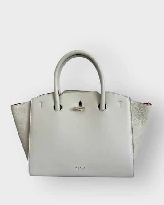 Furla Minerva Satchel S – Talco (Vitello Andromeda)