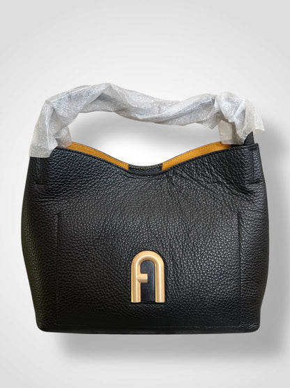 Geantă Furla Linda Mini Dome – Vitello Saffiano UNI Astral Blue (Piele Naturală Albastru Deschis