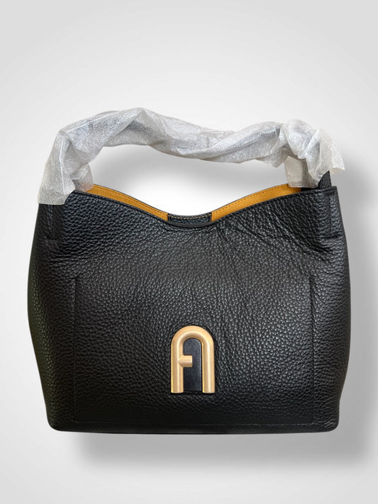 Geantă Furla Linda Mini Dome – Vitello Saffiano UNI Astral Blue (Piele Naturală Albastru Deschis