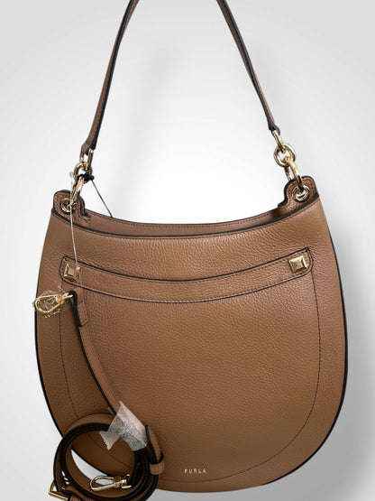 FURLA NET M HOBO – Vitello Roma UNI Cognac