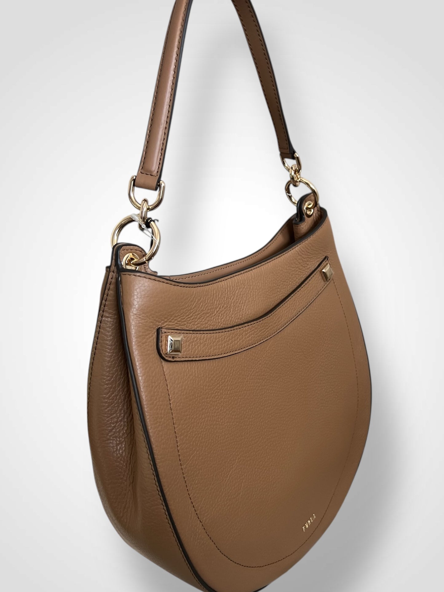 FURLA NET M HOBO – Vitello Roma UNI Cognac