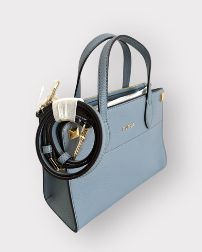 Geantă Furla Primula S Tote – Vitello St. Eracle UNI Blu Mineral (Piele Naturală Texturată)