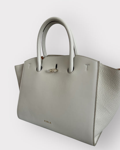 Furla Minerva Satchel S – Talco (Vitello Andromeda)
