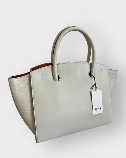 Furla Minerva Satchel S – Talco (Vitello Andromeda)