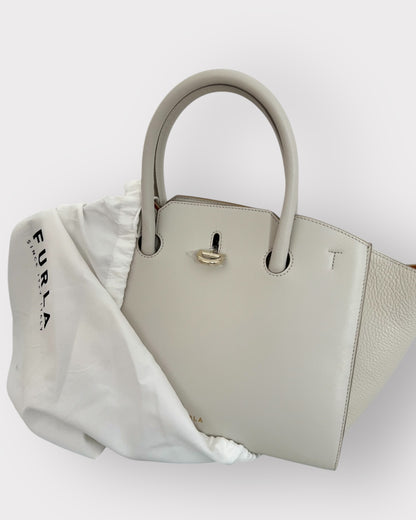 Furla Minerva Satchel S – Talco (Vitello Andromeda)