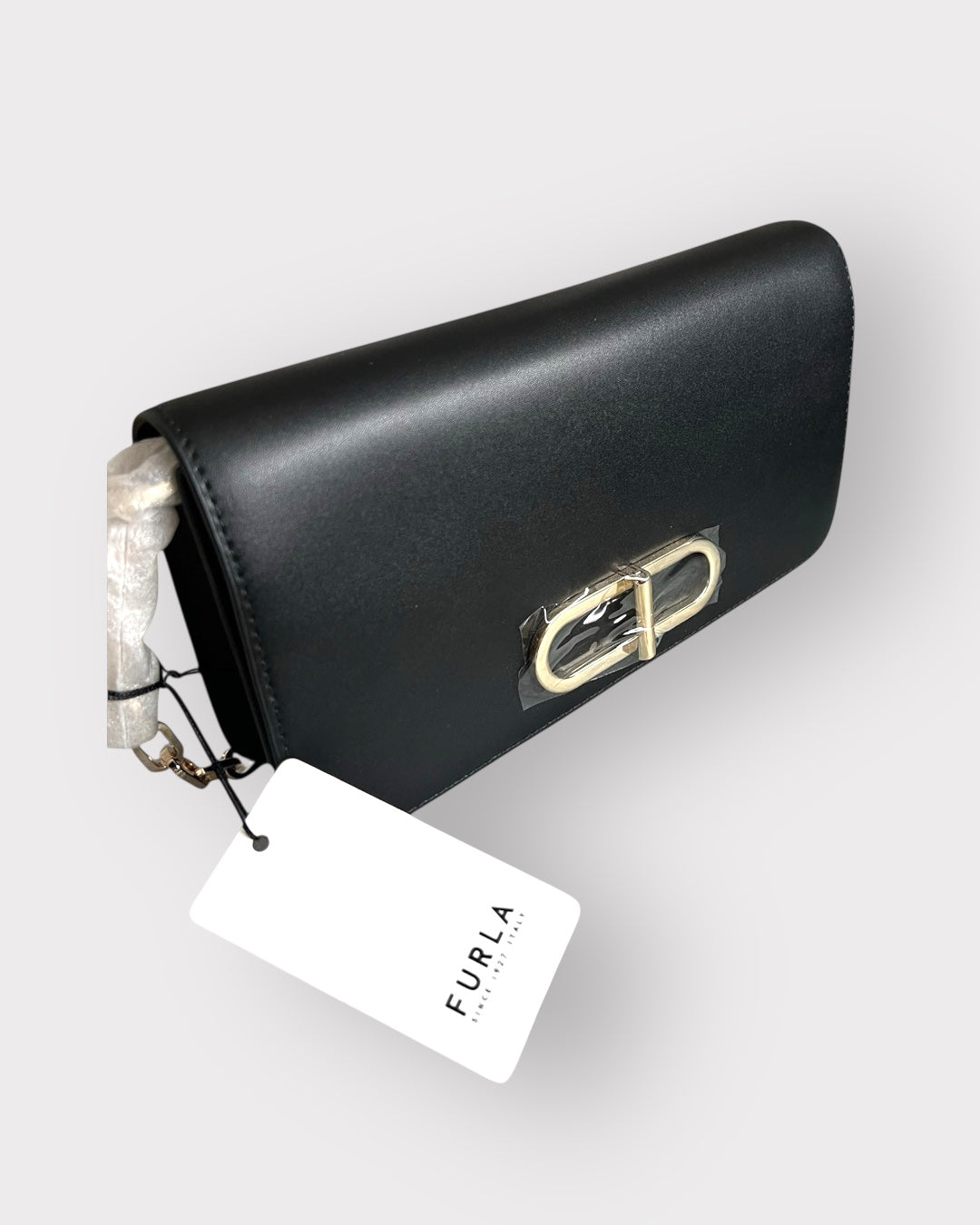 Geantă Furla 1927 Mini Crossbody – Vitello Satinato UNI Nero (Piele Naturală Neagră)