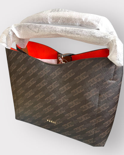 FURLA PRIMULA S HOBO - Tessuto Coated ST Arco Canvas